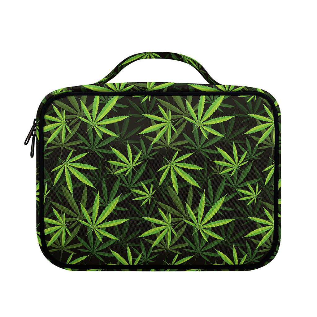 Cannabis Leaves Pattern Print Briefcase Bible Bag