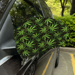 Cannabis Leaves Pattern Print Car Side Mirror Covers
