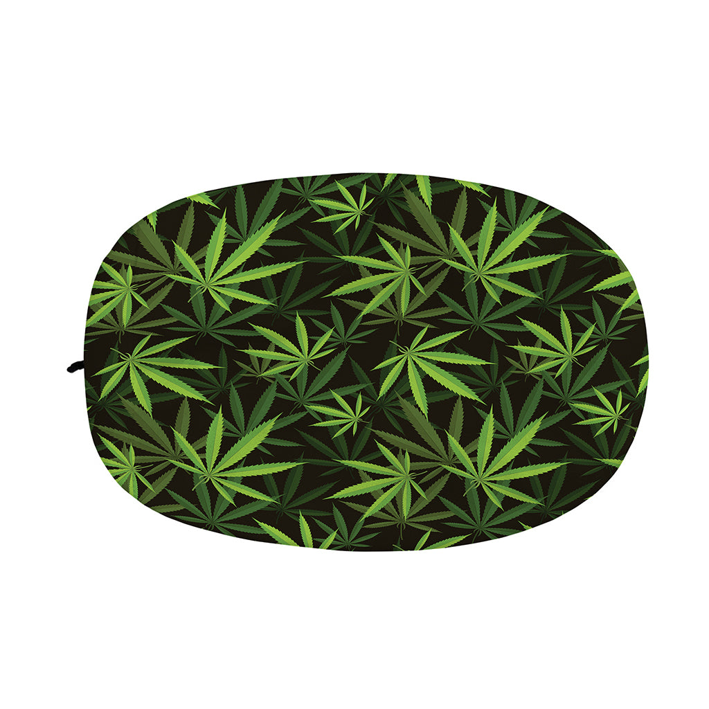 Cannabis Leaves Pattern Print Car Side Mirror Covers