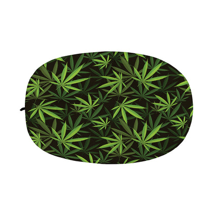 Cannabis Leaves Pattern Print Car Side Mirror Covers