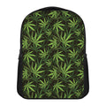 Cannabis Leaves Pattern Print Casual Backpack