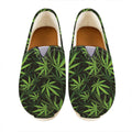 Cannabis Leaves Pattern Print Casual Shoes