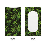 Cannabis Leaves Pattern Print Changing Pad Cover