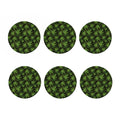 Cannabis Leaves Pattern Print Coaster Set