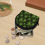 Cannabis Leaves Pattern Print Coin Purse