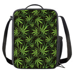 Cannabis Leaves Pattern Print Crossbody Lunch Bag