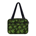 Cannabis Leaves Pattern Print Double Strap Bible Bag