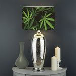 Cannabis Leaves Pattern Print Drum Lamp Shade