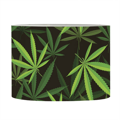 Cannabis Leaves Pattern Print Drum Lamp Shade