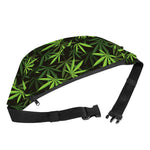 Cannabis Leaves Pattern Print Fanny Pack