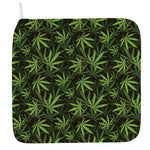 Cannabis Leaves Pattern Print Hand Towel