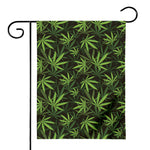 Cannabis Leaves Pattern Print House Flag