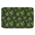 Cannabis Leaves Pattern Print Indoor Door Mat