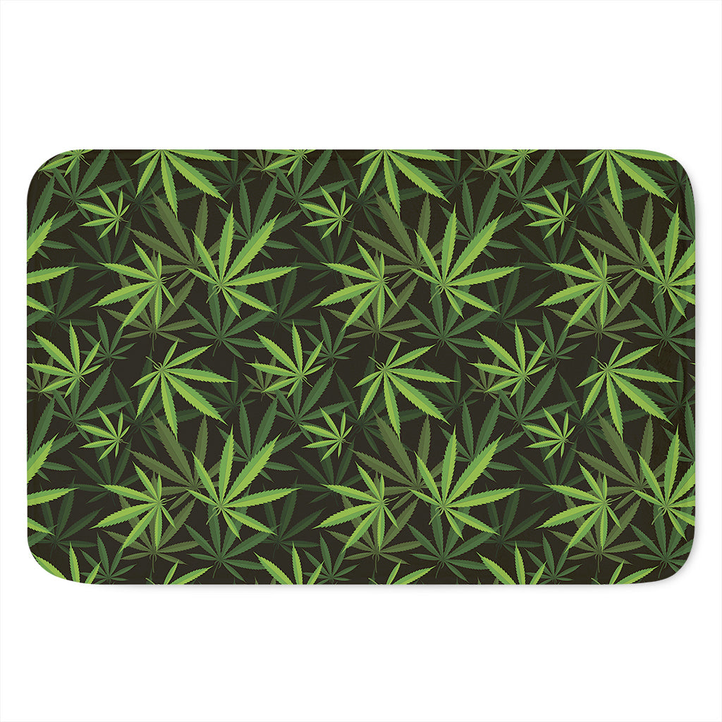 Cannabis Leaves Pattern Print Indoor Door Mat