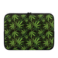 Cannabis Leaves Pattern Print Laptop Sleeve