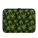 Cannabis Leaves Pattern Print Laptop Sleeve
