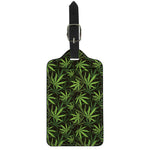 Cannabis Leaves Pattern Print Luggage Tag