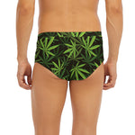Cannabis Leaves Pattern Print Men's Briefs