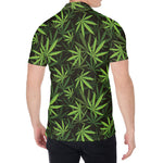 Cannabis Leaves Pattern Print Men's Shirt