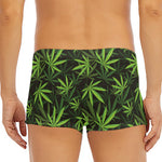 Cannabis Leaves Pattern Print Men's Short Boxer Briefs