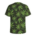 Cannabis Leaves Pattern Print Men's Sports T-Shirt