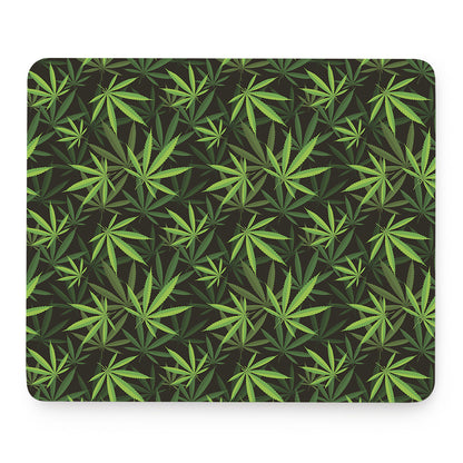 Cannabis Leaves Pattern Print Mouse Pad