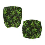 Cannabis Leaves Pattern Print Office Chair Cover