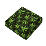 Cannabis Leaves Pattern Print Outdoor Seat Cushion Cover