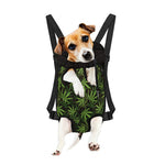 Cannabis Leaves Pattern Print Pet Carrier Backpack