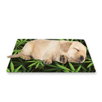 Cannabis Leaves Pattern Print Pet Cooling Mat Cover