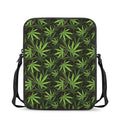 Cannabis Leaves Pattern Print Rectangular Crossbody Bag