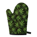 Cannabis Leaves Pattern Print Single Oven Mitt