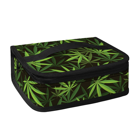 Cannabis Leaves Pattern Print Small Lunch Bag