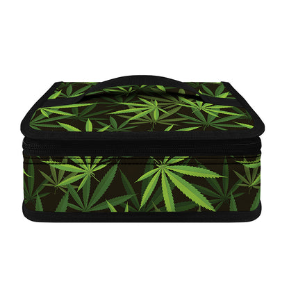 Cannabis Leaves Pattern Print Small Lunch Bag