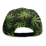 Cannabis Leaves Pattern Print Snapback Cap