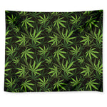 Cannabis Leaves Pattern Print Tapestry
