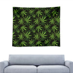 Cannabis Leaves Pattern Print Tapestry