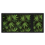 Cannabis Leaves Pattern Print Trifold Wallet