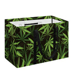 Cannabis Leaves Pattern Print Utility Tote Bag
