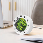 Cannabis Print Alarm Clock