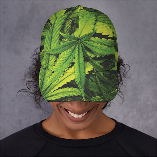 Cannabis Print Baseball Cap