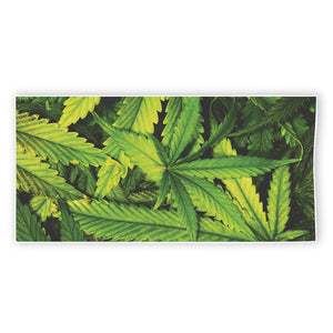 Cannabis Print Beach Towel