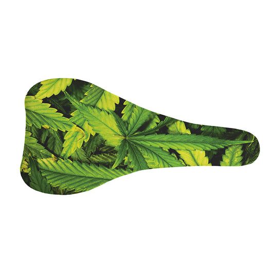 Cannabis Print Bicycle Seat Cover