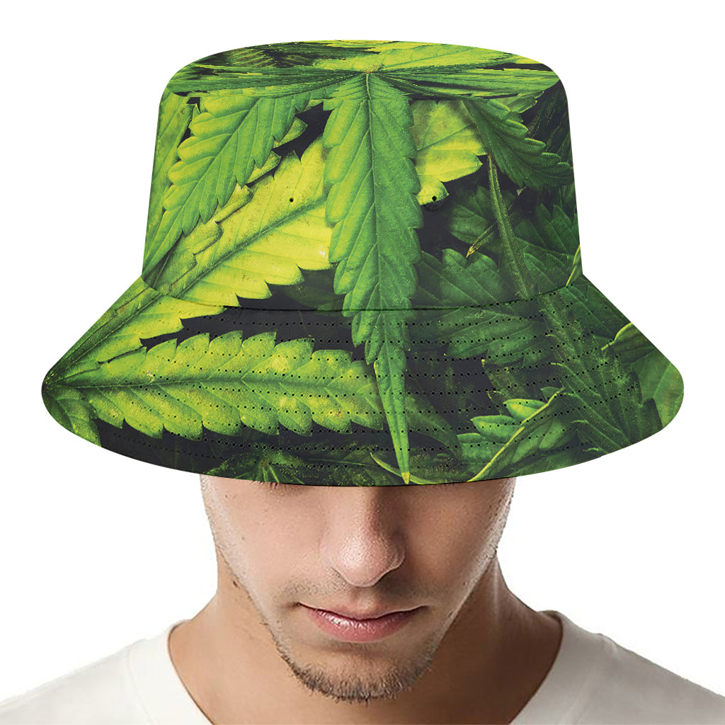 Cannabis Print Bucket Hat