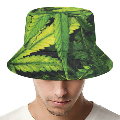Cannabis Print Bucket Hat