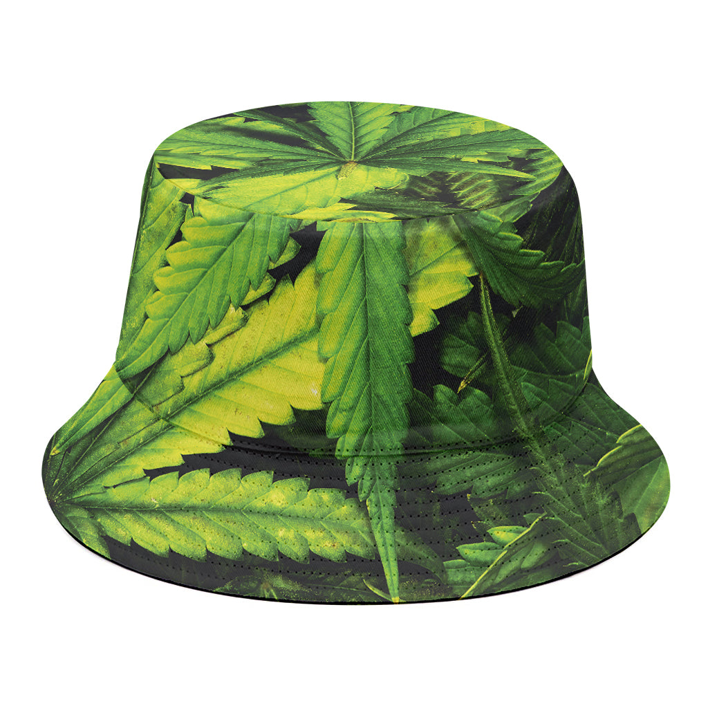 Cannabis Print Bucket Hat