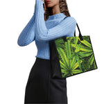 Cannabis Print Canvas Tote Bag