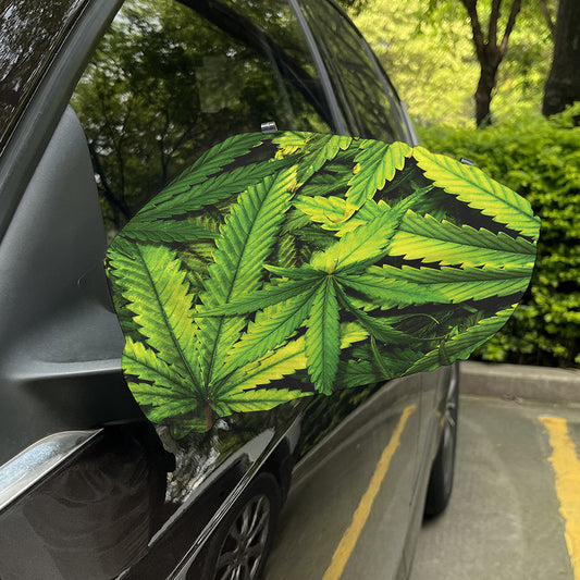 Cannabis Print Car Side Mirror Covers