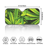 Cannabis Print Car Windshield Sun Shade