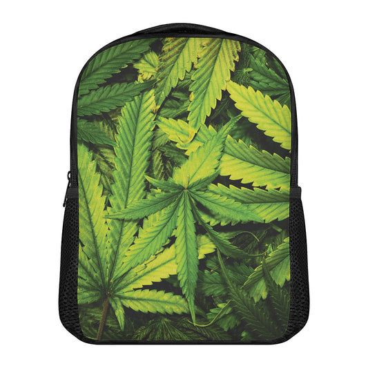Cannabis Print Casual Backpack